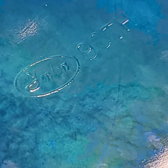 Fenton Celeste Blue Irridescent 90th Anniversary Pitcher and 2 Tumblers - Picture 8 of 11